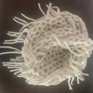 Cable knit infinity scarf